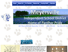 Tablet Screenshot of meyersvilleisd.org